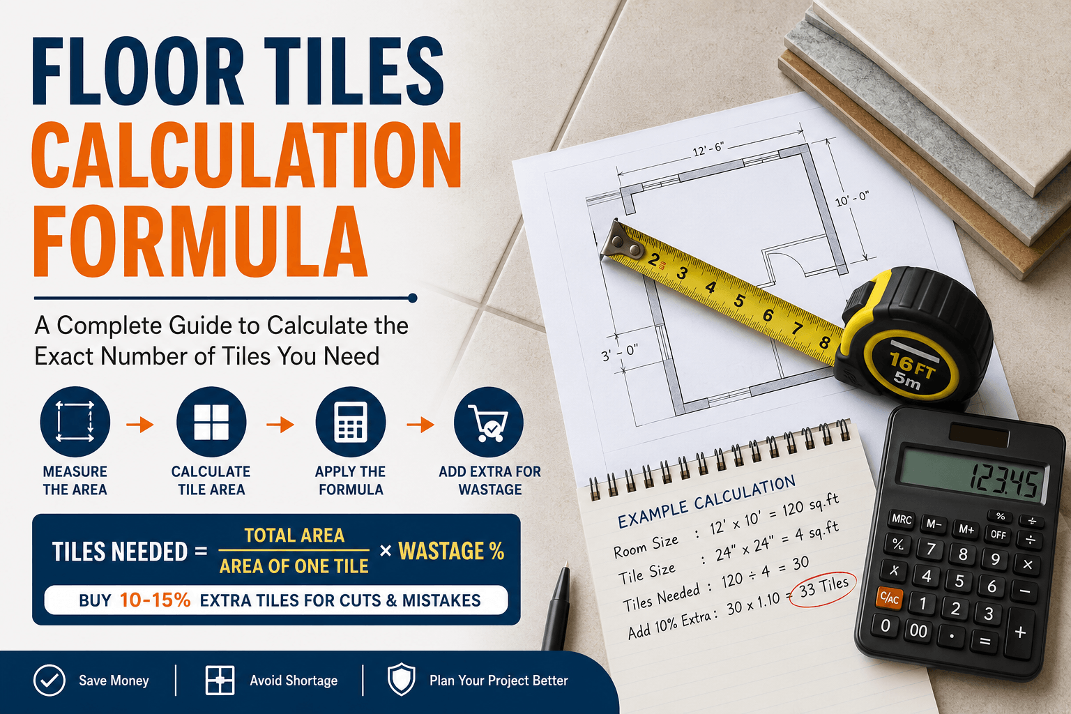 Tools 13 Floor Tile Calculation Formula